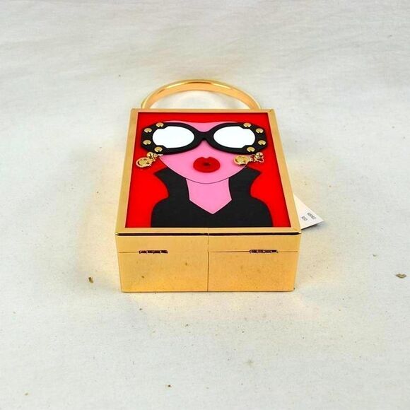 Lady Face Luxury Acrylic Evening Bag - Picture 4 of 12